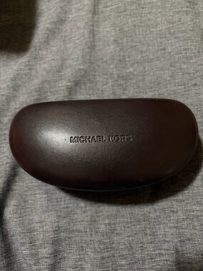 Michael Kors Brown Leather Sunglasses Case